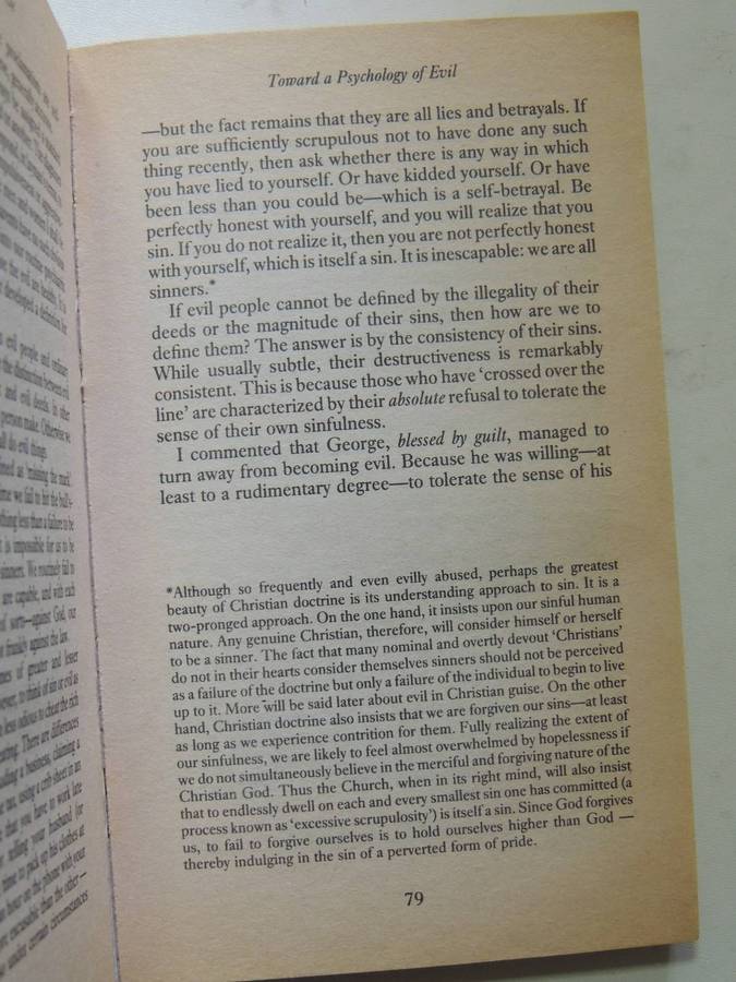 People Of The Lie: The Hope For Healing Human Evil- M. Scott Peck