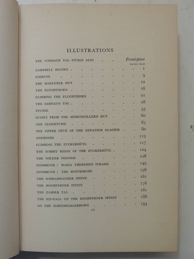 Over Tyrolese Hills- F.S. Smythe   FIRST EDITION   1936