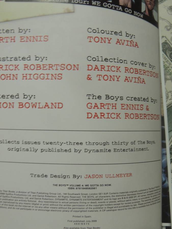 The Boys Volume 4: We Gotta Go Now- Garth Ennis & Darick Robertson