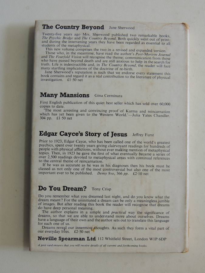 Post-Mortem Journal: Communications From TE Lawrence Through Mediumship Of Jane Sherwood