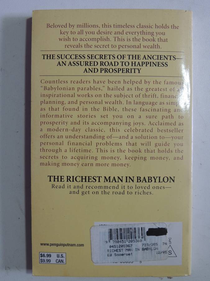 The Richest Man in Babylon - George S Clason