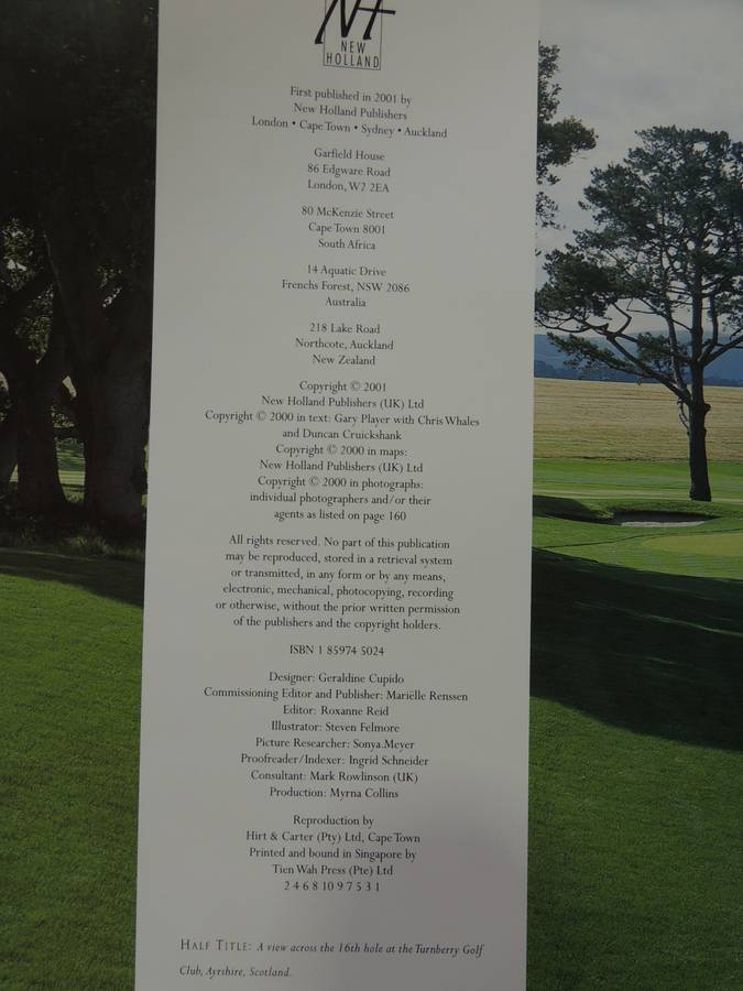 Gary Player's TOP Golf Courses of the World - Chris Whales, Duncan Cruickshank