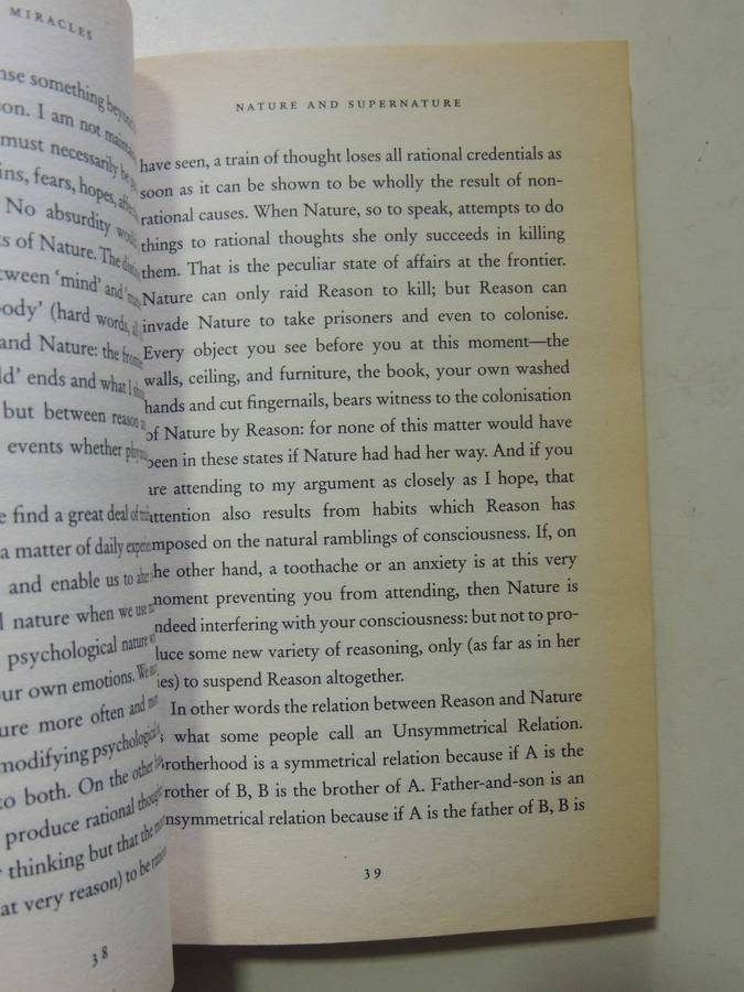 Miracles- C.S. Lewis