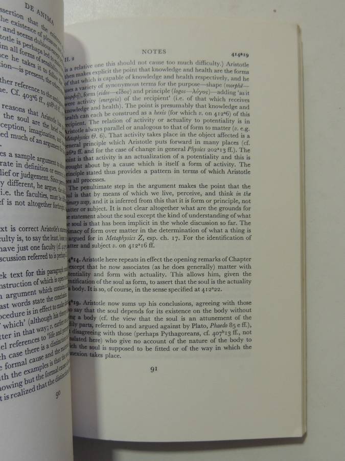 Aristotle's De Anima Books II & III - ed D.W. Hamlyn