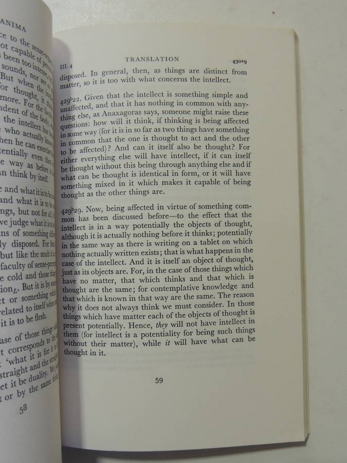 Aristotle's De Anima Books II & III - ed D.W. Hamlyn