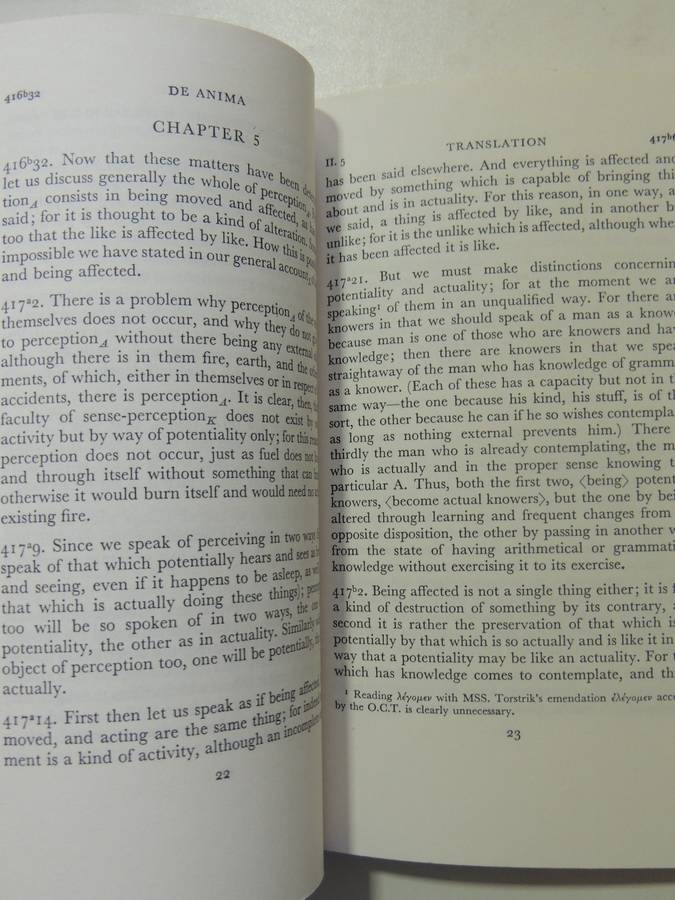 Aristotle's De Anima Books II & III - ed D.W. Hamlyn