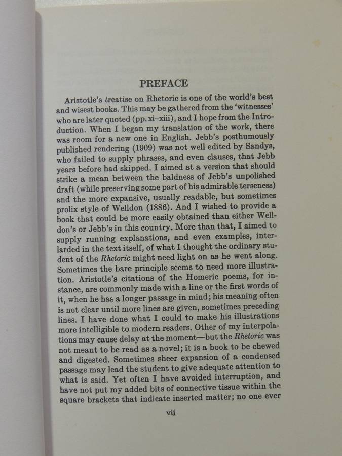The Rhetoric Of Aristotle - Lane Cooper