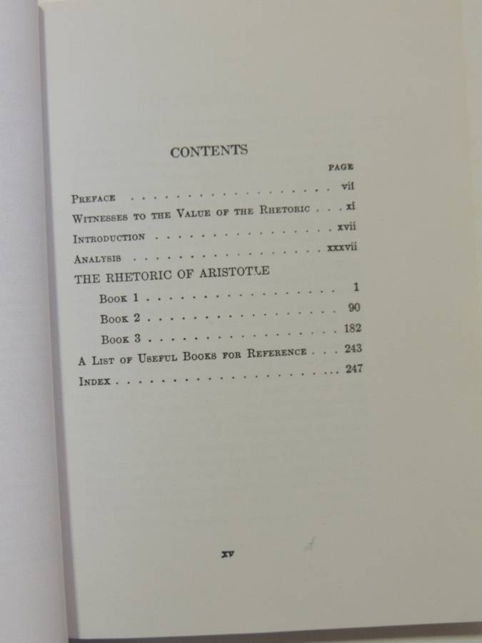 The Rhetoric Of Aristotle - Lane Cooper