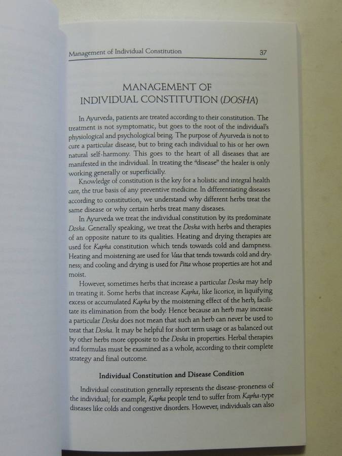 The Yoga Of Herbs: An Ayurvedic Guide To Herbal Medicine - Dr. David Frawley & Dr. Vasant Lad