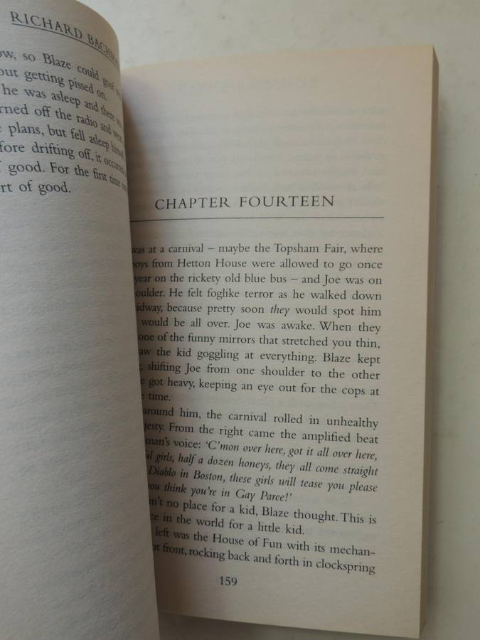 Blaze - Stephen King, As Richard Bachman