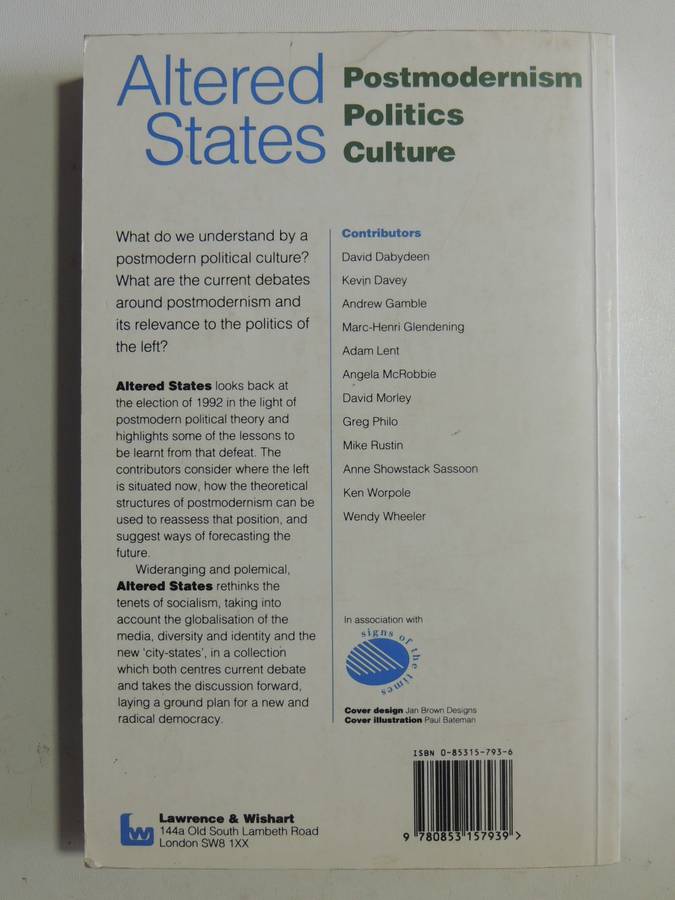 Altered States: Postmodernism, Politics, Culture - ed Mark Perryman