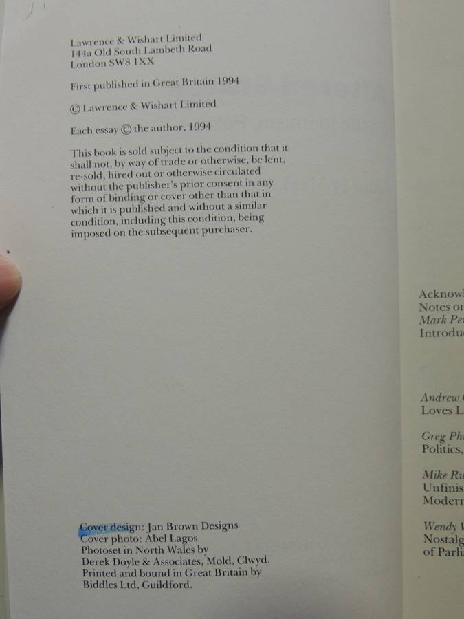 Altered States: Postmodernism, Politics, Culture - ed Mark Perryman