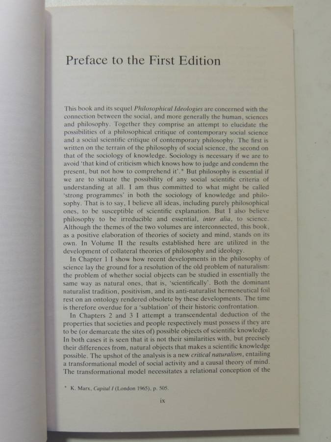The Possibility Of Naturalism: A Philosophical Critique Of Contemporary Human Sciences - Roy Bhaskar