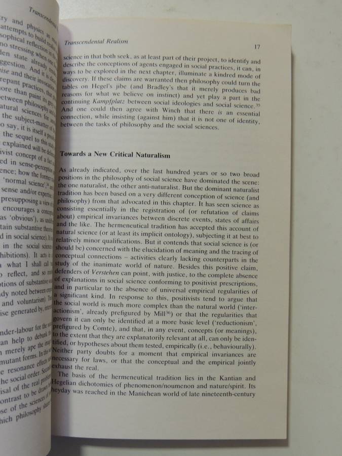 The Possibility Of Naturalism: A Philosophical Critique Of Contemporary Human Sciences - Roy Bhaskar