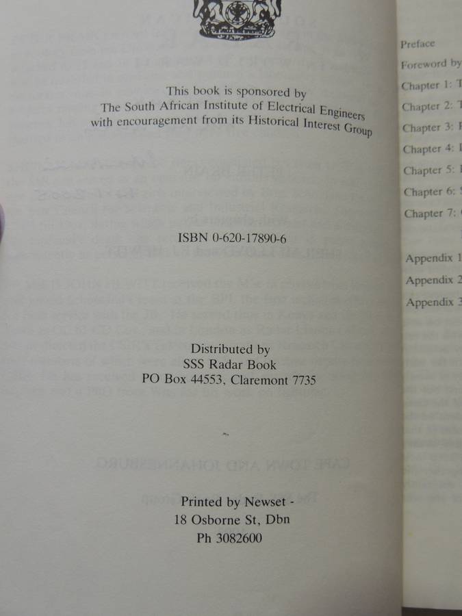 South African Radar In World War II  Peter Bain