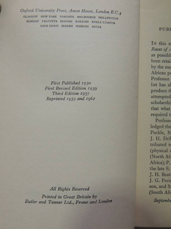 Races Of Africa (3rd Edition) - C.G. Seligman