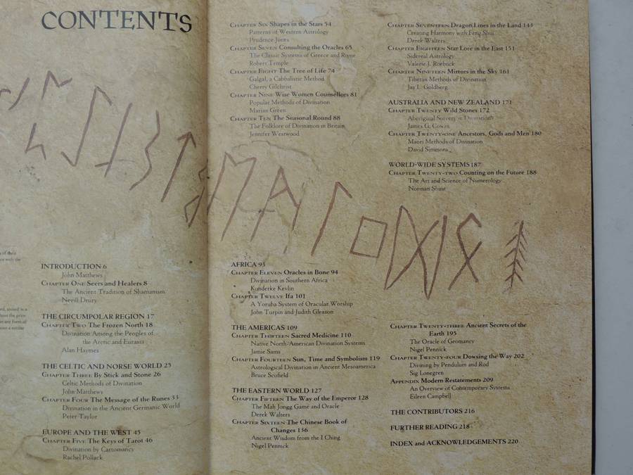 The World Atlas Of Divination: The Systems Where They Originate How They Work- ed John Matthews