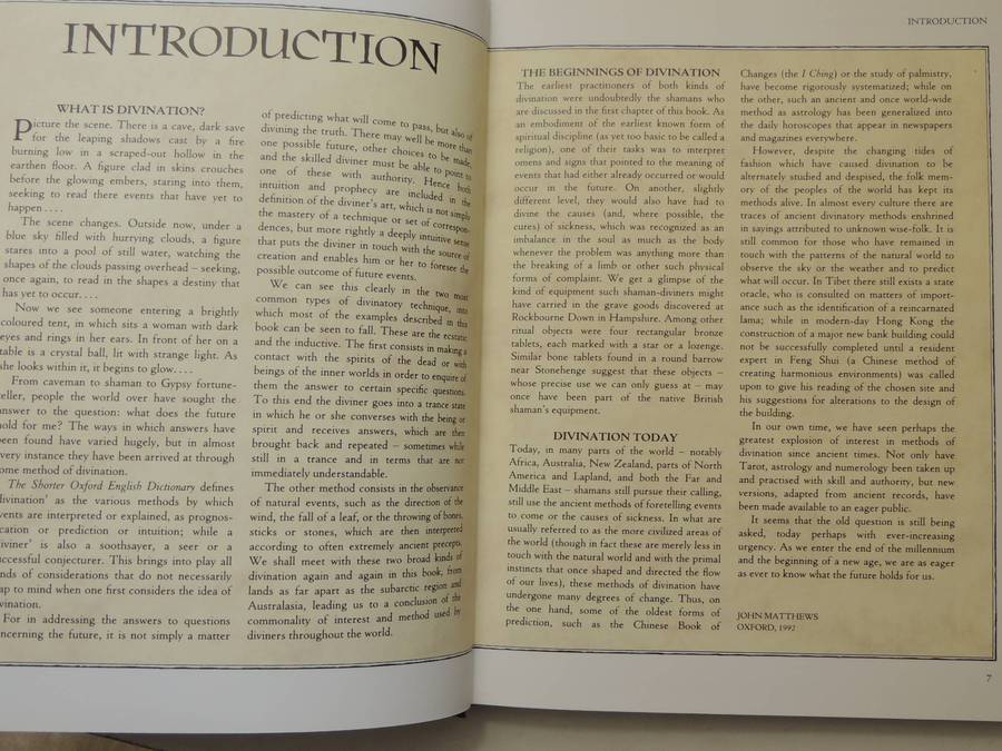 The World Atlas Of Divination: The Systems Where They Originate How They Work- ed John Matthews