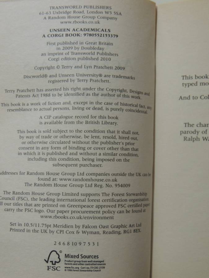Unseen Academicals - A Discworld Novel - Terry Pratchett