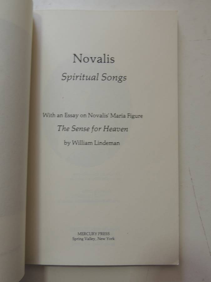 Novalis, Spiritual Songs - William Lindeman