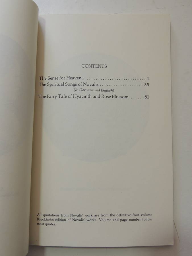 Novalis, Spiritual Songs - William Lindeman