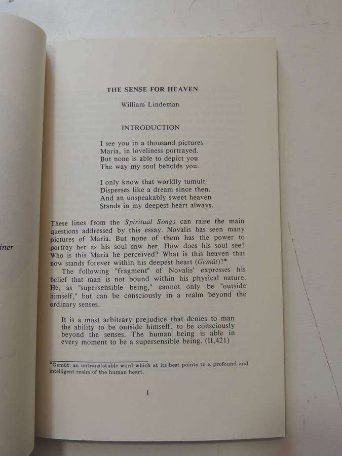 Novalis, Spiritual Songs - William Lindeman