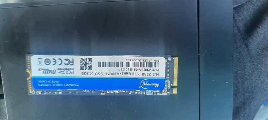 512GB M.2 2280 NVMe PCLe gen 3x4