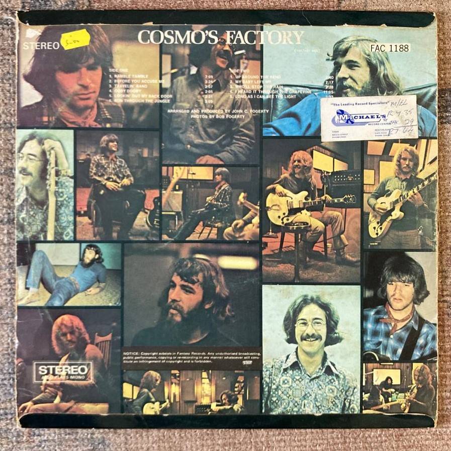 Creedence Clearwater Revival - Cosmo's Factory LP/Album (SA reissue) G+/G+