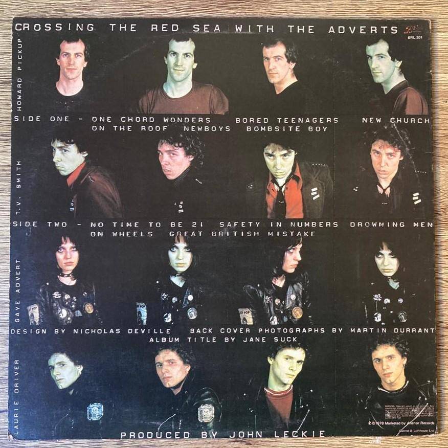 The Adverts - Crossing the Red Sea With the Adverts LP/Album (1978 UK import) VG+/VG+