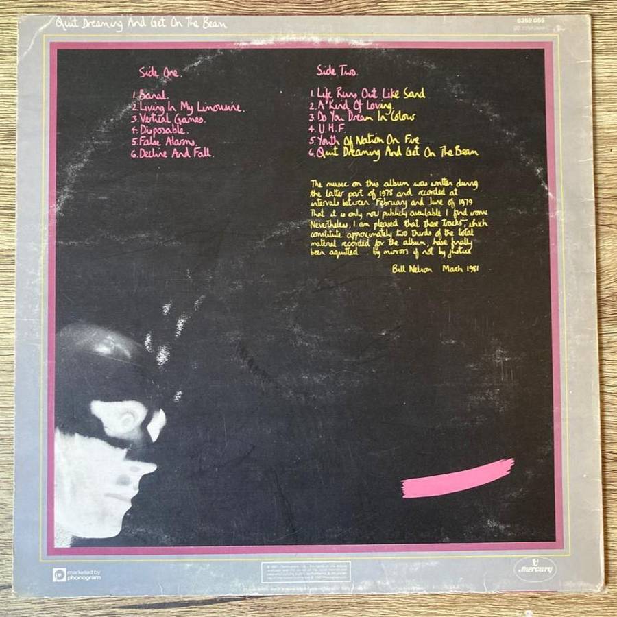 Bill Nelson - Quit Dreaming and Get On the Beam LP/Album (1981 UK import) VG+/VG