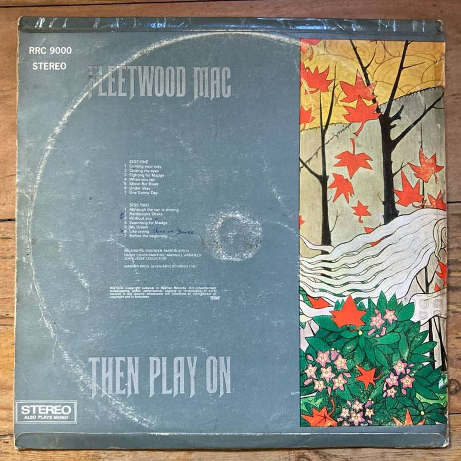 Fleetwood Mac - Then Play On LP/Album (1969 SA press) G+/VG