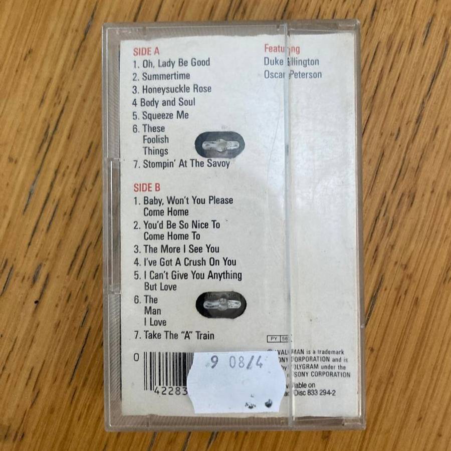 Ella Fitzgerald - Live Cassette/Comp. (1987 UK import) VG