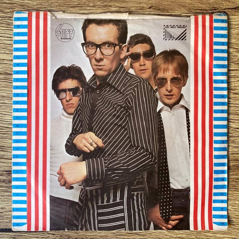 Elvis Costello - Watching the Detectives 7"/single (1977 UK import) VG+/VG-