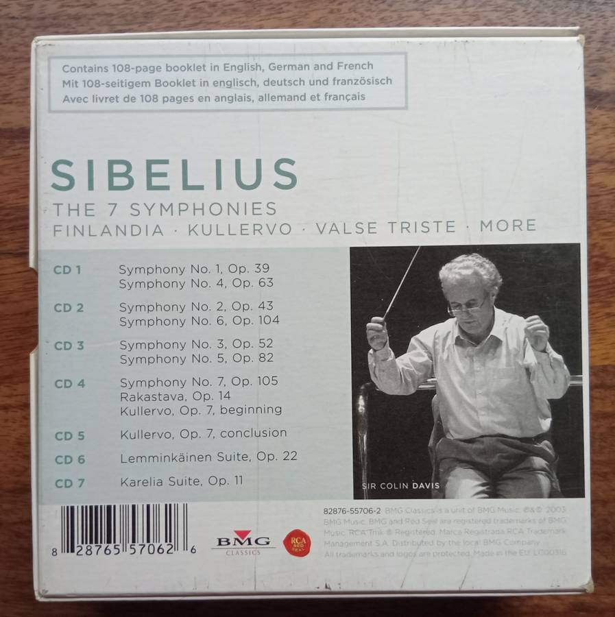 Sibelius: Symphonies, Kullervo, Tone Poems (7 CDs, Davis)