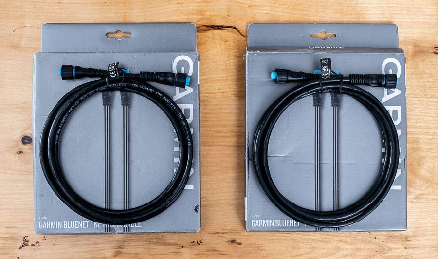 2 x Brand New Garmin BlueNet Marine Network Cable 6ft/2M 010-12528-30