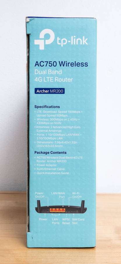 Tp-link Archer MR200 AC750 Wireless Dual Band 4G Router