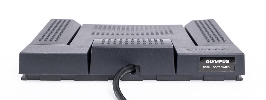 Olympus RS-28 3-Pedal USB Foot Control for Transcription RS28 for use w/ Olympus Software Dictation