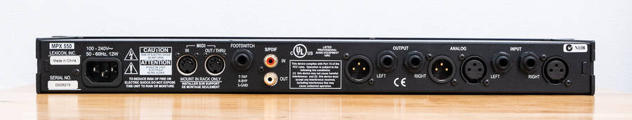 Lexicon MPX550 Dual-channel Effects Processor & AD I/O
