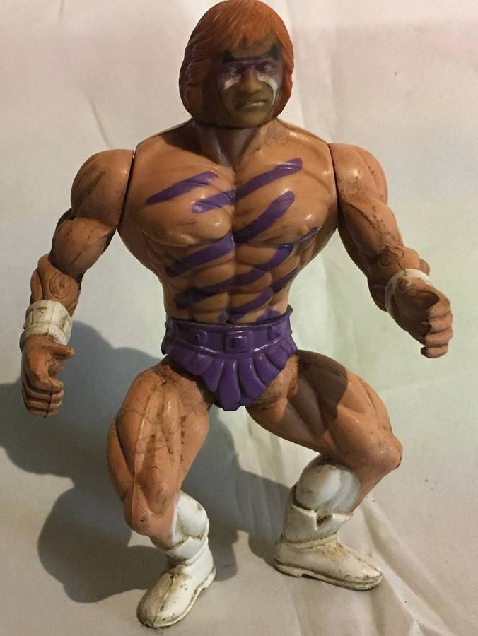 WWF Moto Ko Wrestler. Bootleg Tosfrit Sungold Galaxy Fighter Figurine. Vintage