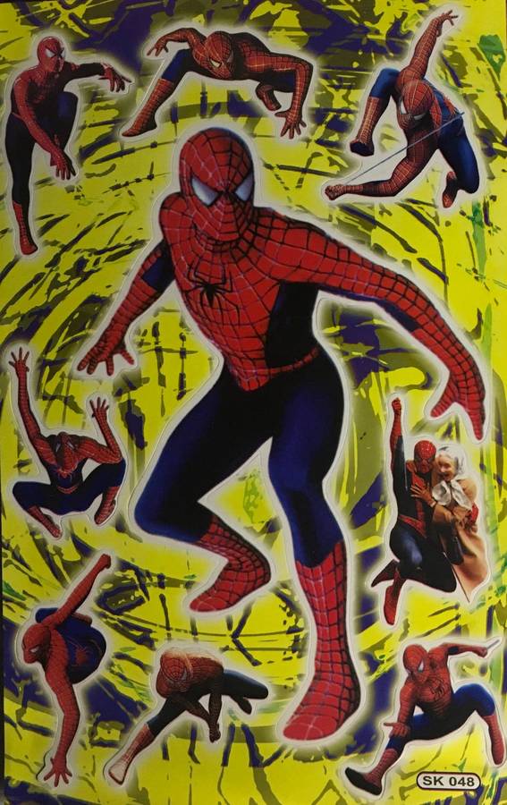 Spider man stickers. SK 048. Vintage