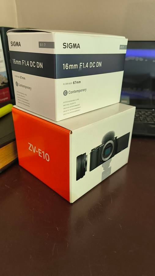 Sony ZV-E10 + 16-50mm Lens + Sigma 16mm F1.4 DC DN Lens