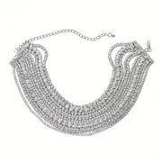 Light Luxury Rhinestone Decorated Necklace