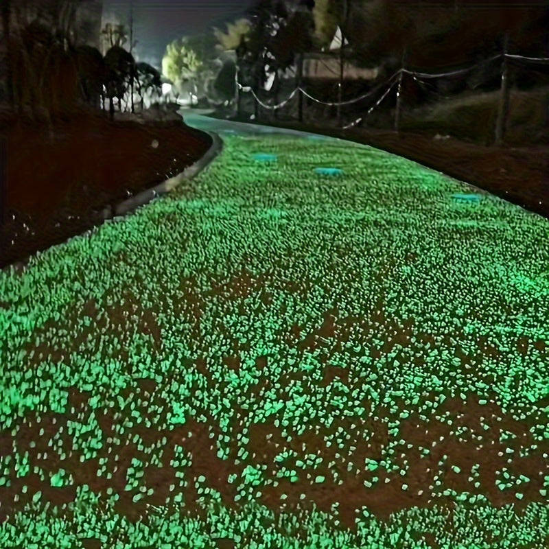 1000pcs 3-5mm Luminous Sand, Horticultural Aquatic Landscape Fluorescent Stone,