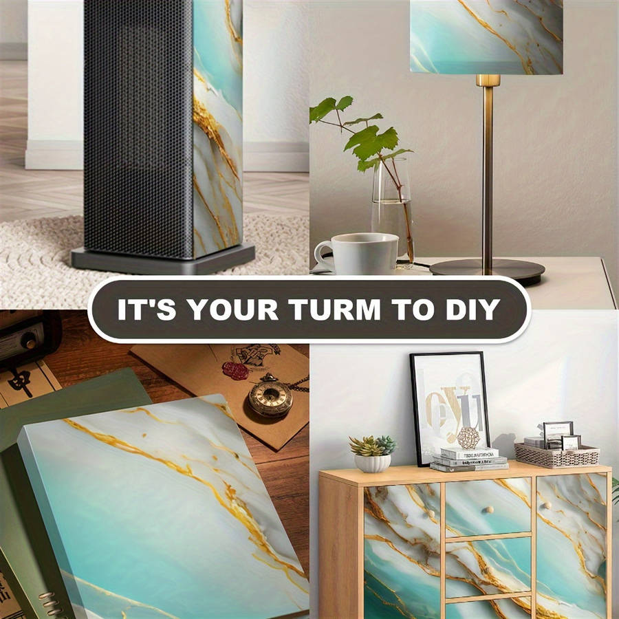 1 Roll, Wavy Texture Marble Wallpaper,