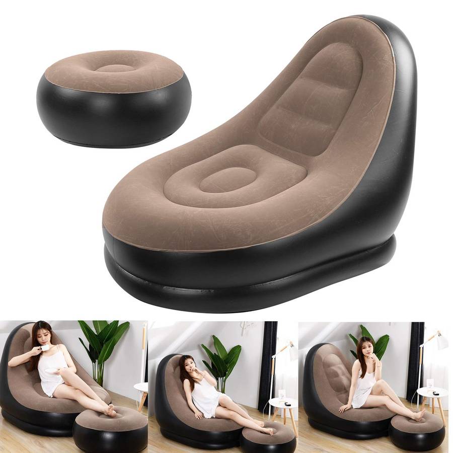 Inflatable Air Cushion Seat With Leg Rest