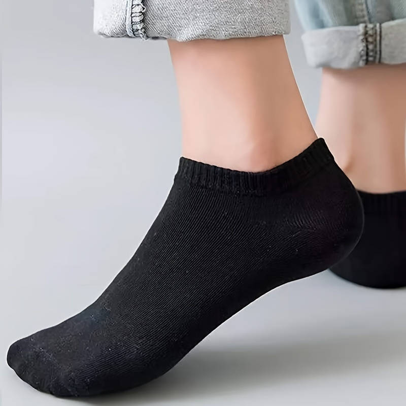 100% Cotton Ankle Socks For All Seasons - 5 Pairs Pack
