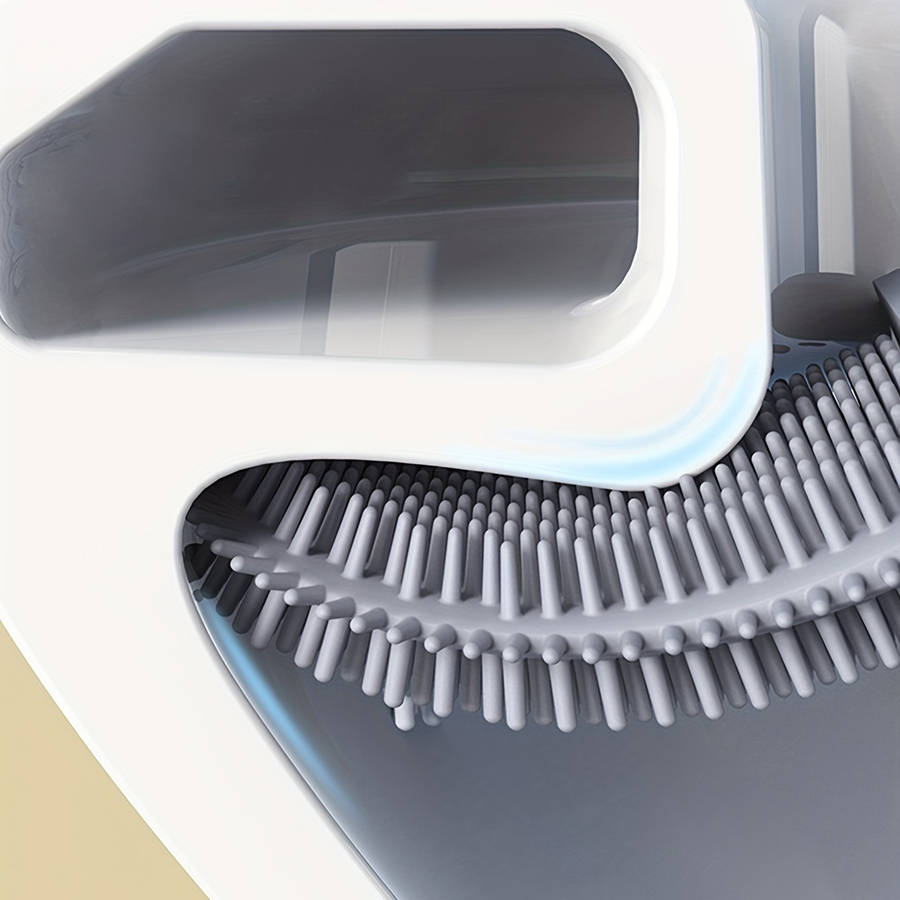 1pc Easy-Clean Silicone Toilet Brush