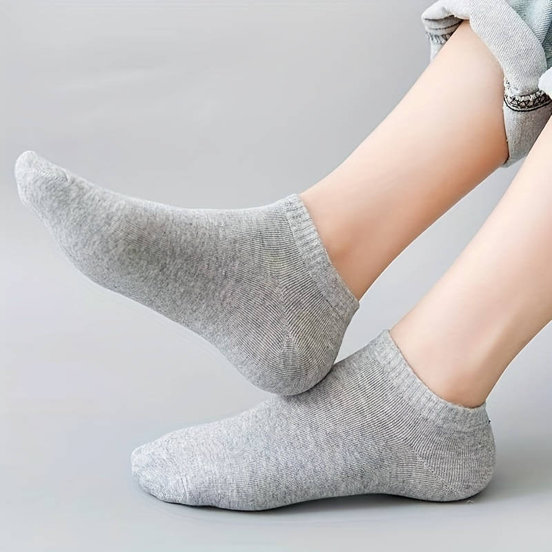 100% Cotton Ankle Socks For All Seasons - 5 Pairs Pack