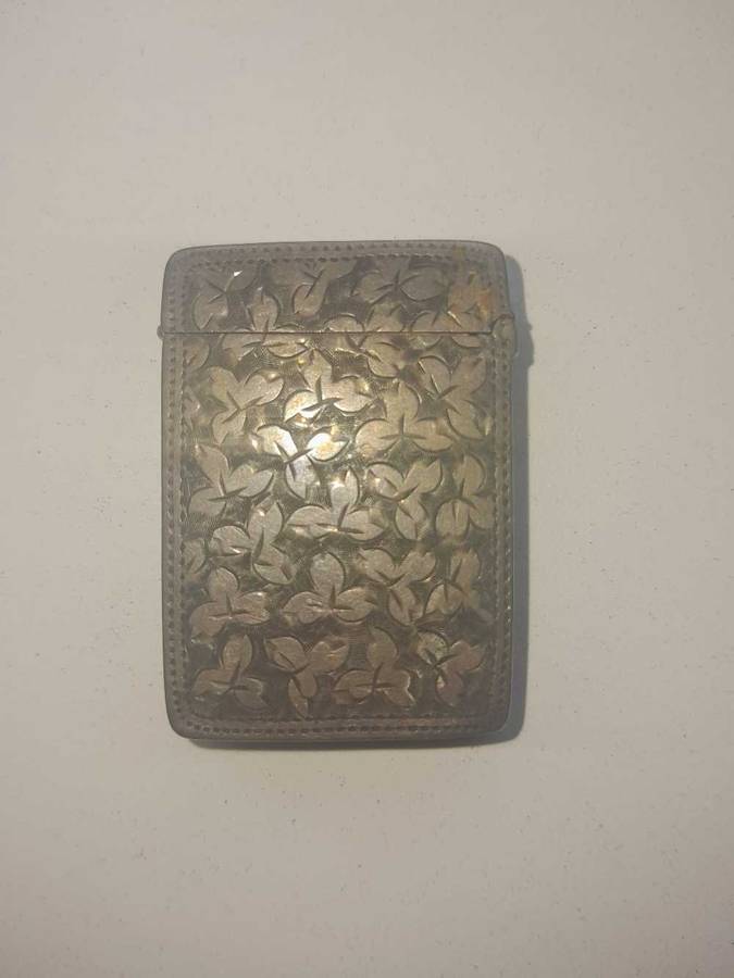 VIintage Sliver match box