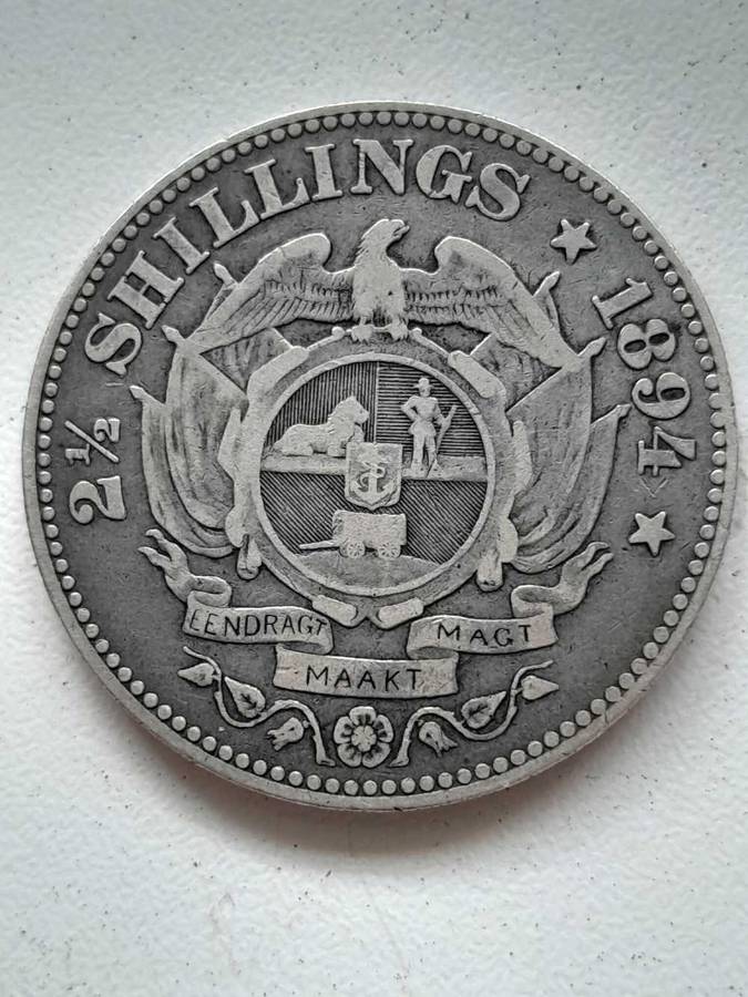 Paul Kruger 1894 2 1/2 Shillings